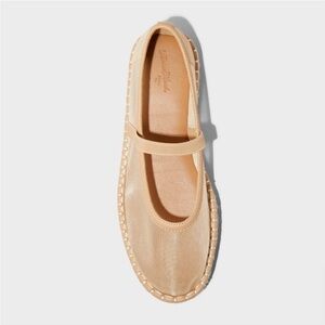 Women's Cream Mary Jane Flats